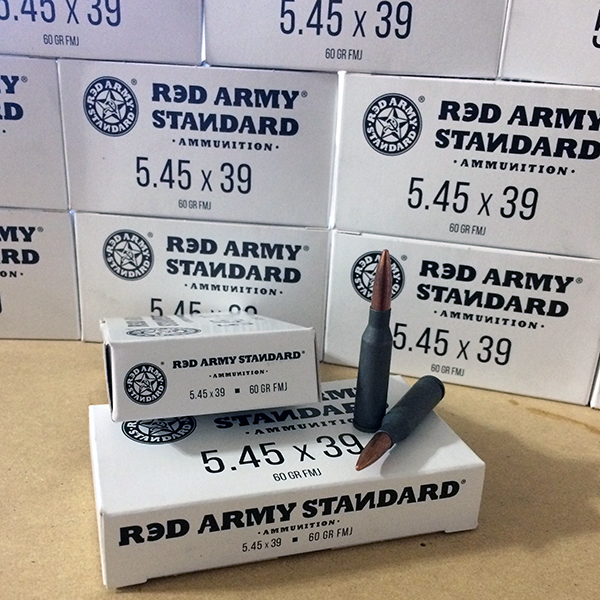 Red Army Standard 5.45x39 60 gr. FMJ WHITE BOX 1000 rnd/case